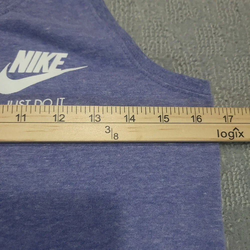 Nike Tank Top Girls XL Purple Racerback Logo Top Athletic Gym Running